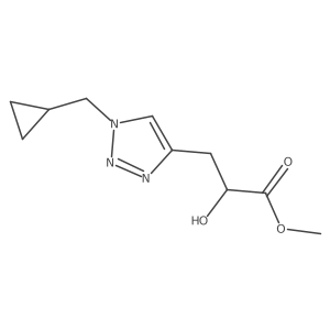 methyl 3-[1-(cyclopropylmethyl)-1H-1,2,3-triazol-4-yl]-2-hydroxypropanoate Structure