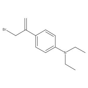 4-(3-bromoprop-1-en-2-yl)-N,N-diethylaniline结构式