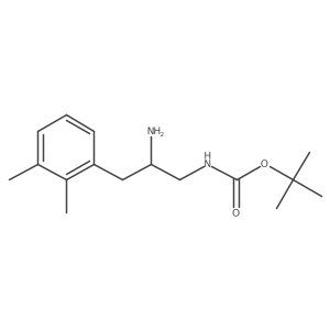 tert-butyl N-[2-amino-3-(2,3-dimethylphenyl)propyl]carbamate Structure