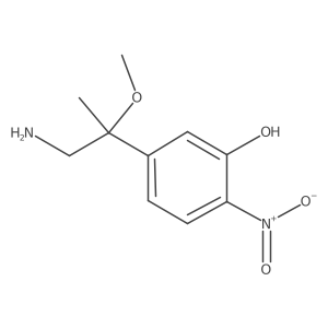 5-(1-Amino-2-methoxypropan-2-yl)-2-nitrophenol Structure