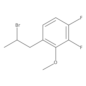 1-(2-Bromopropyl)-3,4-difluoro-2-methoxybenzene Structure