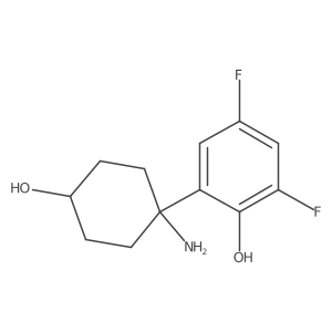 2-(1-Amino-4-hydroxycyclohexyl)-4,6-difluorophenol Structure