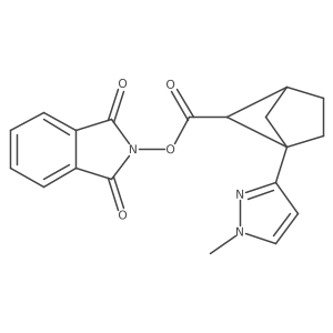 1,3-dioxo-2,3-dihydro-1H-isoindol-2-yl 1-(1-methyl-1H-pyrazol-3-yl)bicyclo[2.1.1]hexane-5-carboxylate Structure