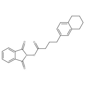 1,3-dioxo-2,3-dihydro-1H-isoindol-2-yl 4-(5,6,7,8-tetrahydronaphthalen-2-yl)butanoate结构式