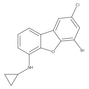 N-(6-bromo-8-chlorodibenzo[b,d]furan-4-yl)-N-cyclopropylamine Structure