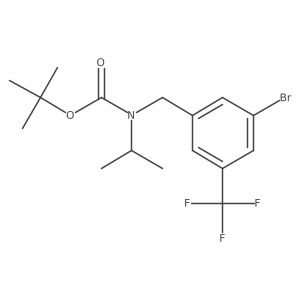 (3-Bromo-5-trifluoromethylbenzyl)-isopropylcarbamic acid tert-butyl ester Structure