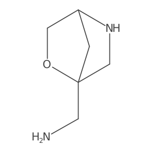 {2-Oxa-5-azabicyclo[2.2.1]heptan-1-yl}methanamine结构式