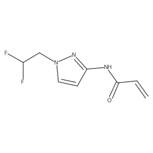 N-[1-(2,2-Difluoroethyl)pyrazol-3-yl]prop-2-enamide Structure