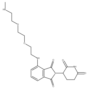 2-(2,6-Dioxo-3-piperidyl)-4-[2-[2-[2-(methylamino)ethoxy]ethoxy]ethylamino]isoindoline-1,3-dione结构式