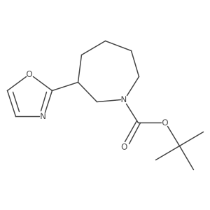 tert-Butyl (R)-3-(oxazol-2-yl)azepane-1-carboxylate Structure