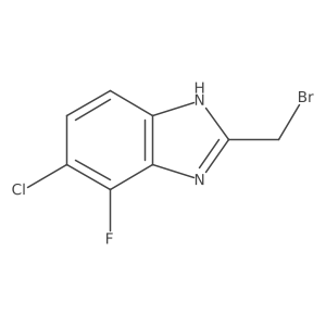 2-(Bromomethyl)-5-chloro-4-fluoro-1H-benzo[d]imidazole Structure