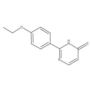 2-(4-Ethoxyphenyl)-3,4-dihydropyrimidine-4-thione结构式