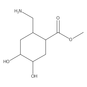 methyl (1RS,2SR,4RS&,5SR&)-2-(aminomethyl)-4,5-dihydroxycyclohexane-1-carboxylate结构式