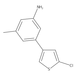 3-(5-Chlorothiophen-3-yl)-5-methylaniline结构式