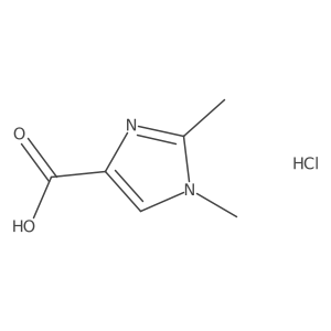 1,2-dimethyl-1H-imidazole-4-carboxylic acid hydrochloride结构式