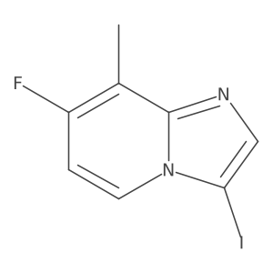 7-Fluoro-3-iodo-8-methylimidazo[1,2-a]pyridine结构式