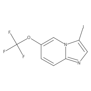 3-iodo-6-(trifluoromethoxy)Imidazo[1,2-a]pyridine结构式