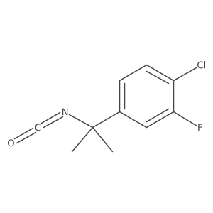 1-Chloro-2-fluoro-4-(2-isocyanatopropan-2-yl)benzene Structure