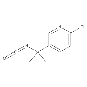 2-Chloro-5-(2-isocyanatopropan-2-yl)pyridine Structure