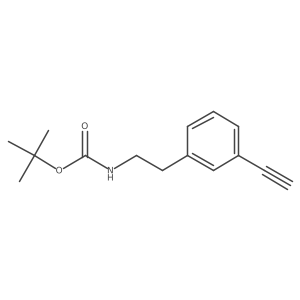 tert-Butyl 3-ethynylphenethylcarbamate结构式