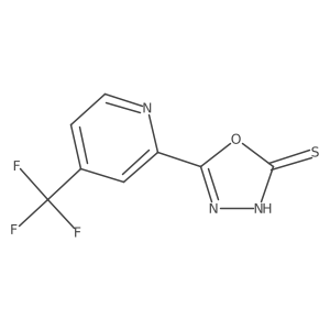 5-(4-Trifluoromethyl-pyridin-2-yl)-[1,3,4]oxadiazole-2-thiol Structure