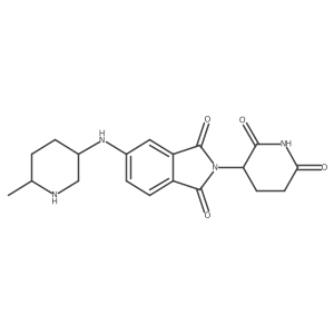 2-(2,6-dioxopiperidin-3-yl)-5-[(6-methylpiperidin-3-yl)amino]-2,3-dihydro-1H-isoindole-1,3-dione结构式