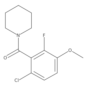 (6-Chloro-2-fluoro-3-methoxyphenyl)(piperidin-1-yl)methanone Structure