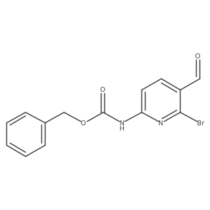 benzyl N-(6-bromo-5-formylpyridin-2-yl)carbamate结构式