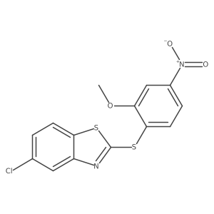 5-Chloro-2-(2-methoxy-4-nitro-phenylsulfanyl)-benzothiazole结构式