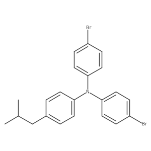 N,N-bis(4-bromophenyl)-4-(2-methylpropyl)aniline Structure