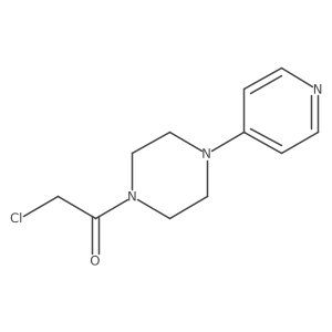 2-Chloro-1-[4-(pyridin-4-yl)piperazin-1-yl]ethan-1-one结构式