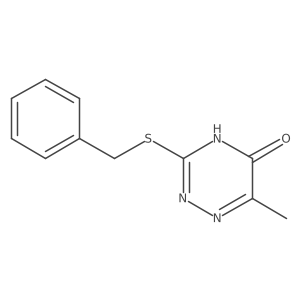 3-(Benzylsulfanyl)-6-methyl-1,2,4-triazin-5-ol结构式