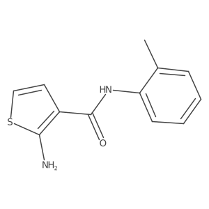 2-amino-N-(2-methylphenyl)thiophene-3-carboxamide Structure