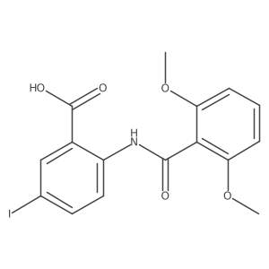 5-Iodo-2-(2,6-dimethoxy-benzoylamino)-benzoic acid Structure