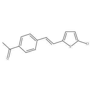 Ethanone, 1-[4-[2-(5-chloro-2-thienyl)ethenyl]phenyl]-, (E)-结构式