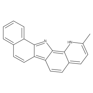2-Methyl-13H-benzo[a]pyrido[3,2-i]carbazole结构式