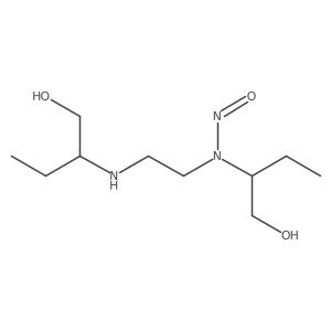N-((R)-1-Hydroxybutan-2-yl)-N-(2-(((R)-1-hydroxybutan-2-yl)amino)ethyl)nitrous Amide Structure
