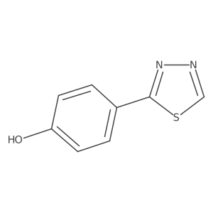 4-(1,3,4-Thiadiazol-2-yl)phenol结构式