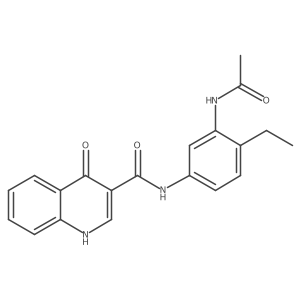 n-(3-Acetylamino-4-ethyl-phenyl)-4-oxo-1h-quinoline-3-carboxamide结构式