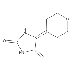 5-(Oxan-4-ylidene)imidazolidine-2,4-dione Structure