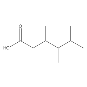 3,4,5-Trimethylhexanoic acid Structure