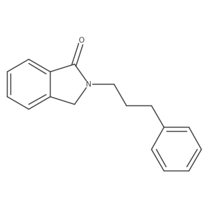 2-(3-Phenyl-propyl)-2,3-dihydro-isoindol-1-one结构式