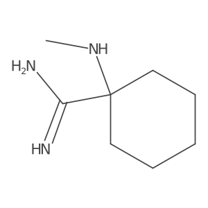 1-(Methylamino)cyclohexanecarboximidamide结构式