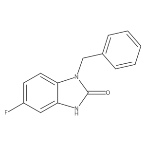 5-Fluoro-1,3-dihydro-1-(phenylmethyl)-2H-benzimidazol-2-one结构式