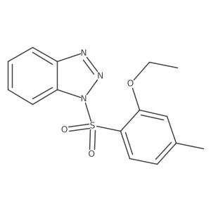 1-((2-ethoxy-4-methylphenyl)sulfonyl)-1H-benzo[d][1,2,3]triazole结构式