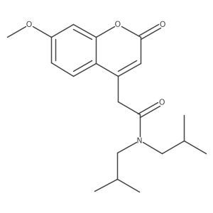 N,N-diisobutyl-2-(7-methoxy-2-oxo-2H-chromen-4-yl)acetamide Structure