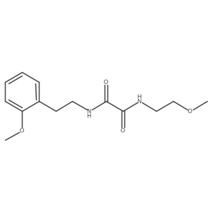 N1-(2-methoxyethyl)-N2-(2-methoxyphenethyl)oxalamide结构式
