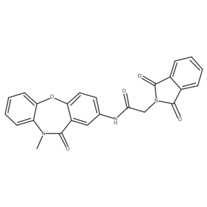 2-(1,3-dioxoisoindolin-2-yl)-N-(10-methyl-11-oxo-10,11-dihydrodibenzo[b,f][1,4]oxazepin-2-yl)acetamide Structure