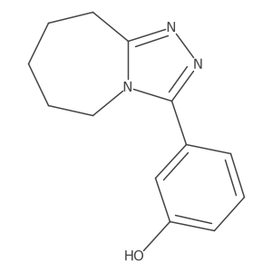 3-{5H,6H,7H,8H,9H-[1,2,4]triazolo[4,3-a]azepin-3-yl}phenol结构式