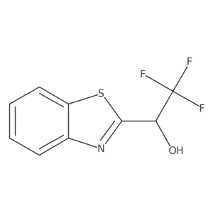 1-(1,3-Benzothiazol-2-yl)-2,2,2-trifluoroethan-1-ol结构式